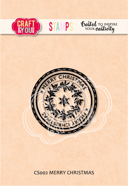 CS002 Clear Stamp -MERRY CHRISTMAS