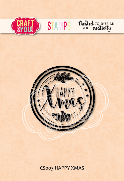 CS003 Clear Stamp -HAPPY XMAS