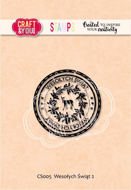 CS005 Clear Stamp -Wesołych Świąt 2