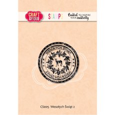 CS005 Clear Stamp -Wesołych Świąt 2