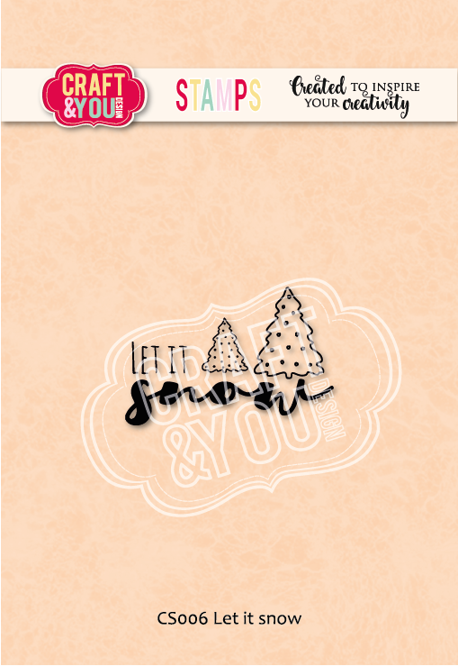 CS006 Clear Stamp Let it snow