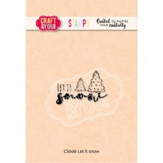 CS006 Clear Stamp  Let it snow