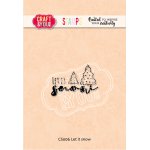 CS006 Clear Stamp Let it snow