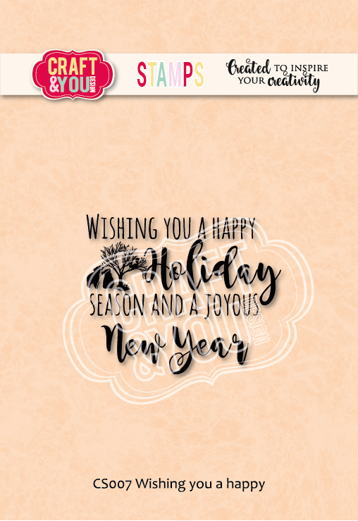 CS007 Clear Stamp Wishing you a happy
