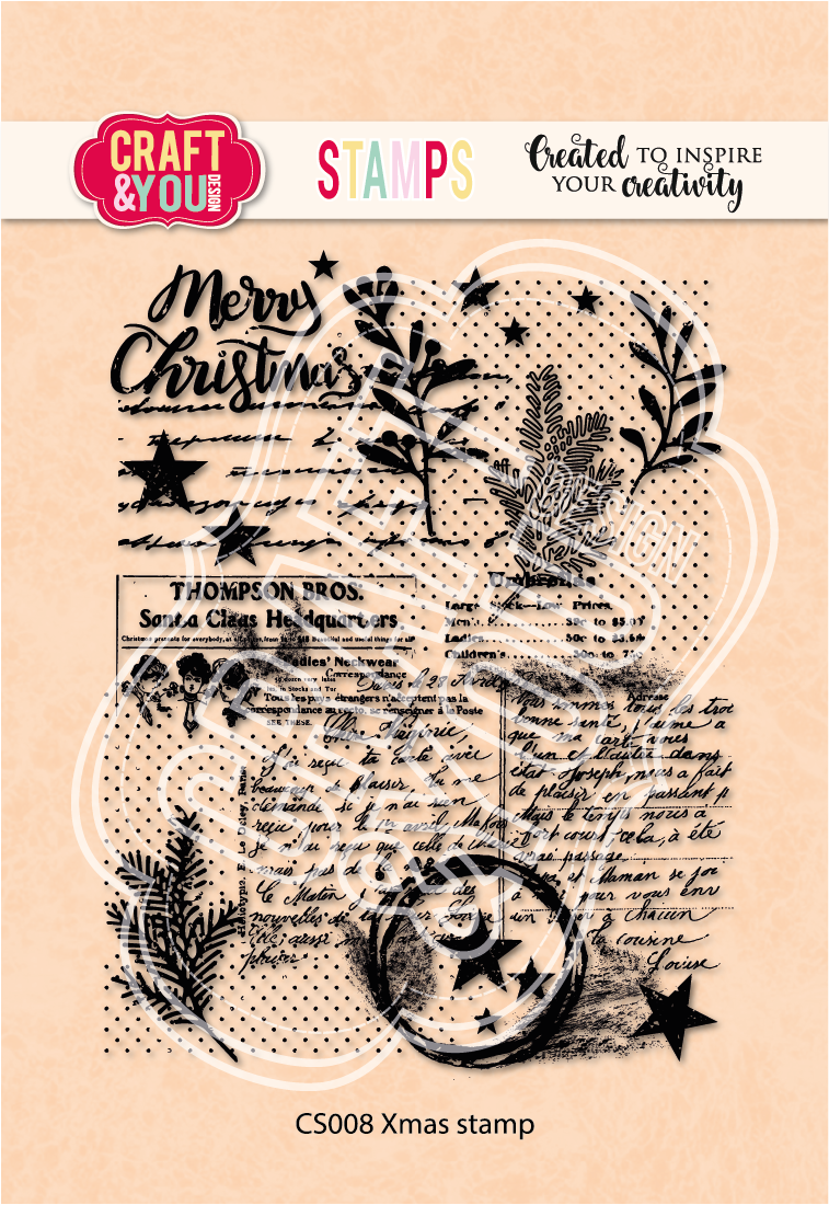 CS008 Clear Stamp -Xmas stamp
