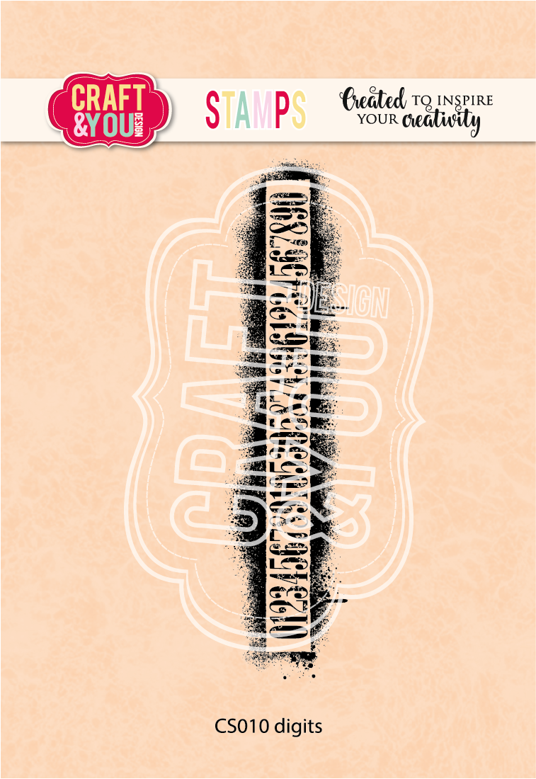 CS010 Clear Stamp -digits