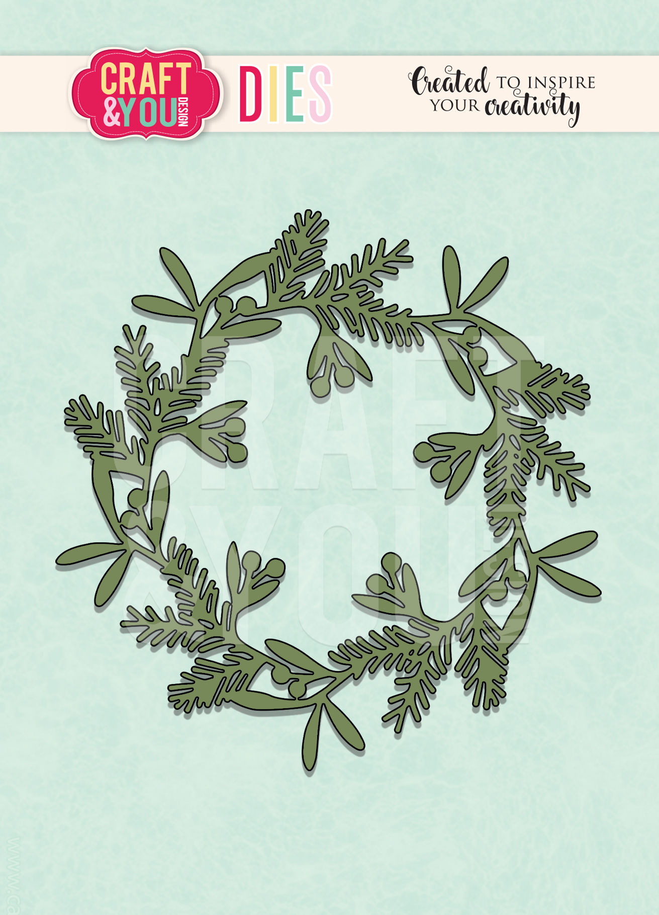 CW094 WYKROJNIK- Mixed wreath-Craft&You Design