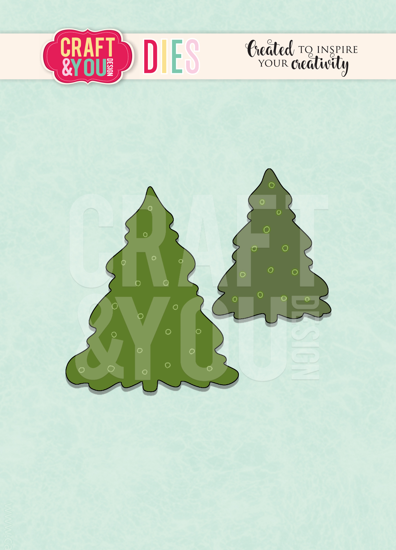 CW096 WYKROJNIK- Christmas trees-Craft&You Design