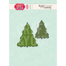 CW096 WYKROJNIK- Christmas trees-Craft&You Design