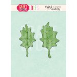 CW097 WYKROJNIK- Holly leaves-Craft&You Design