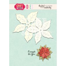 CW102 WYKROJNIK- Poinsettia 2-Craft&You Design