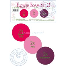 25.7002 Flower Foam Set 23 - Bordeaux