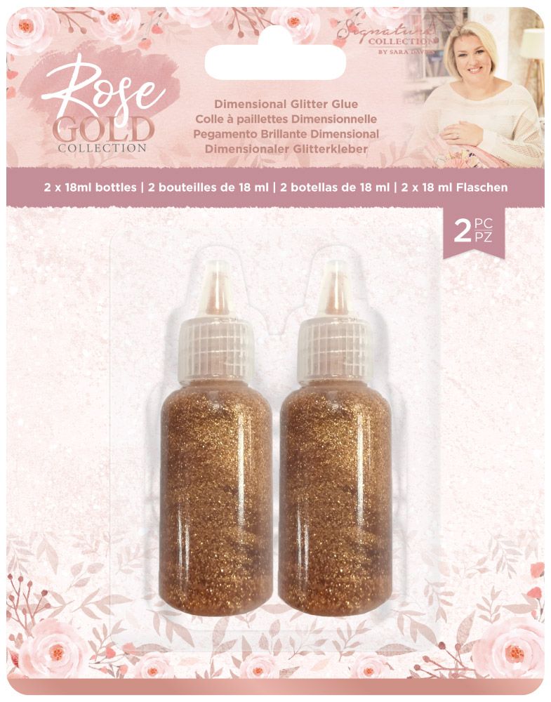S-RG-DGG Sara Signature Rose Gold Dimensional Glitter Glue