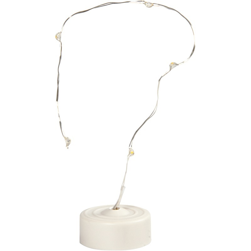 52335 Sznurek świetlny LED dł. 27 cm, srebrne