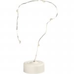 52335 Sznurek świetlny LED dł. 27 cm, srebrne