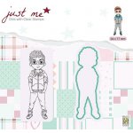 JMSD006 Just Me dies + Clear stamp -Teenage boy
