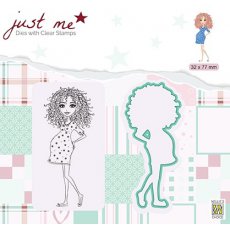 JMSD007 Just Me dies + Clear stamp -Pregnant