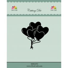 MDL052  Dies Dixi Craft- Heart balloons