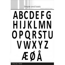 SBD082 Dies Simple and Basic-alphabet XXL