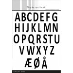SBD082 Dies Simple and Basic-alphabet XXL