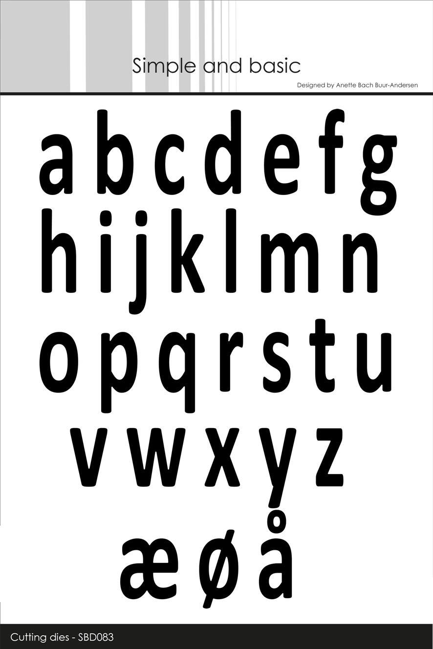 SBD083 Dies Simple and Basic-alphabet XXL