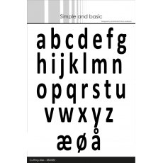 SBD083 Dies Simple and Basic-alphabet XXL