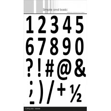 SBD084 Dies Simple and Basic-numbers XXL