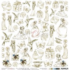 CC-DOD-LWS-35 LOVELY WHEN YOU SMILE A SHEET OF EXTRAS TO CUT