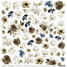 CC-KW-24 FLOWERS - XXIV- A SHEET OF EXTRAS TO CUT