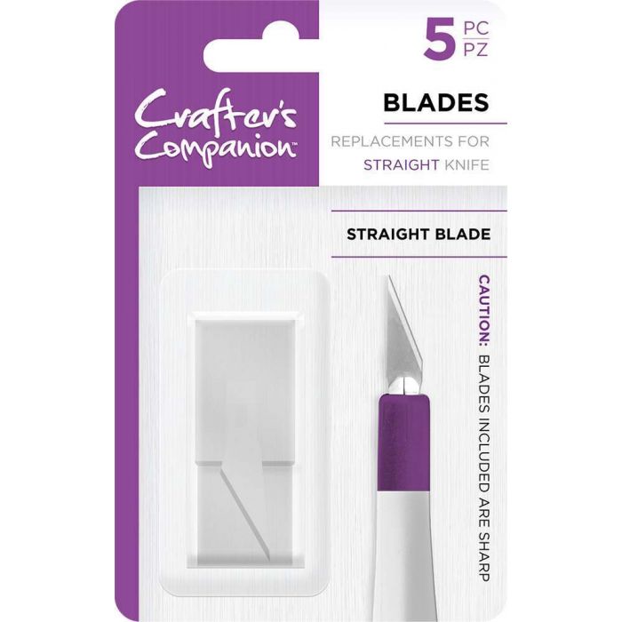CC-TOOL-KNIFE-STBLD5 Crafters Companion - Knife Replacement Blades - Straight