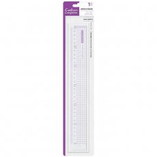 CC-TOOL-MDRUL30 Crafters Companion - Metal Edge Acrylic Ruler 30cm
