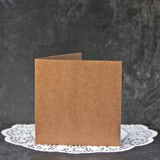 ILC-KW-ECO12 Baza kartki - kwadratowa 13,5cm- eco kraft - 10szt