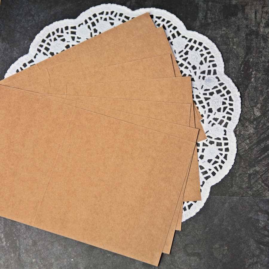 ILC-KW-ECO12 Baza kartki - kwadratowa 13,5cm- eco kraft - 10szt