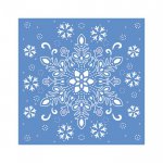 S-GS-MD-FRDI Glittering Snowflakes - Metal Die - Frosted Dimension