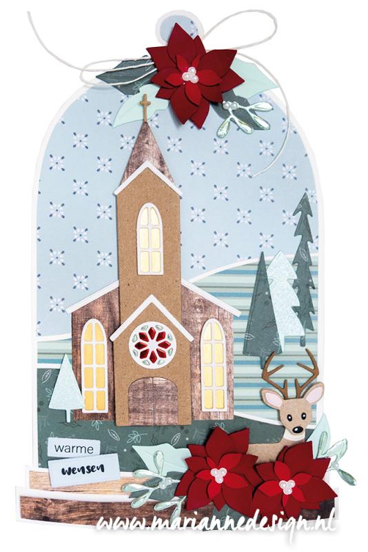 CR1520 Metal Die Marianne Design - CreaTables - Church by Marleen