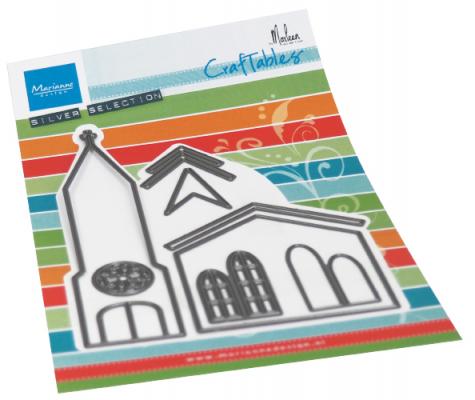 CR1520 Metal Die Marianne Design - CreaTables - Church by Marleen