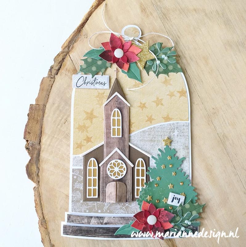 CR1520 Metal Die Marianne Design - CreaTables - Church by Marleen
