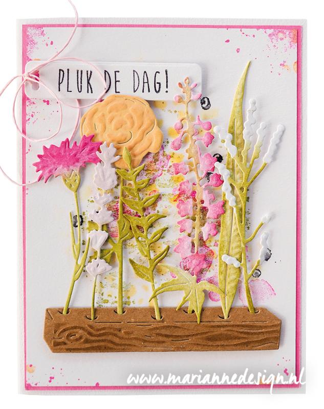 LR0695 Metal Die Marianne Design - Creatables - Flower Display