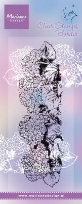TC0871 Clear Stamps Border - Tiny's border - Hydrangea
