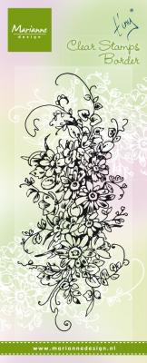 TC0872 Clear Stamps Border - Tiny's border - Bouquet