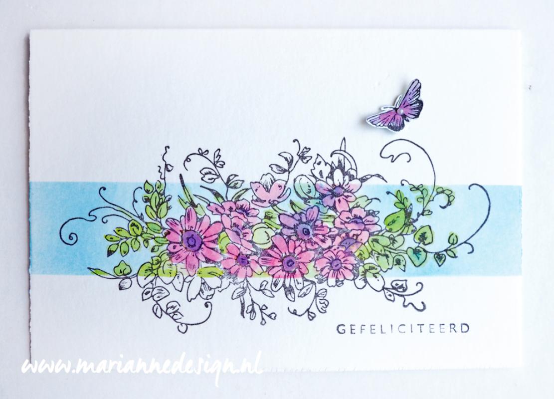 TC0872 Clear Stamps Border - Tiny's border - Bouquet