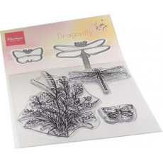 TC0880 Clear stamps & dies Hetty's  Tiny's Dragonfly stamp & die set