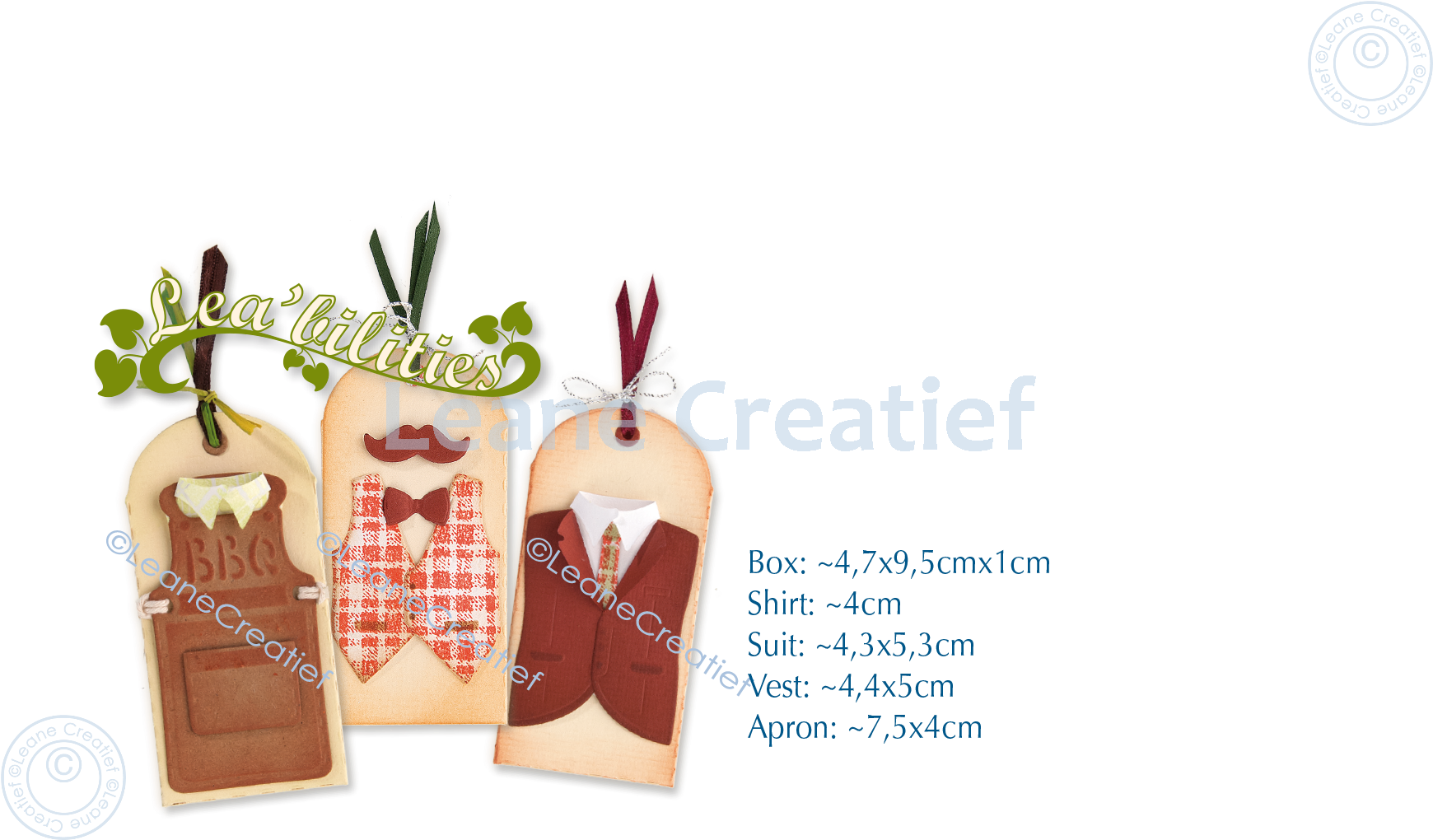 45.6579 Metal Die Leane Creatief - Small box for men