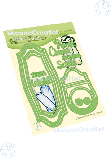 45.6739 Metal Die Leane Creatief - Label & Bottle hanger