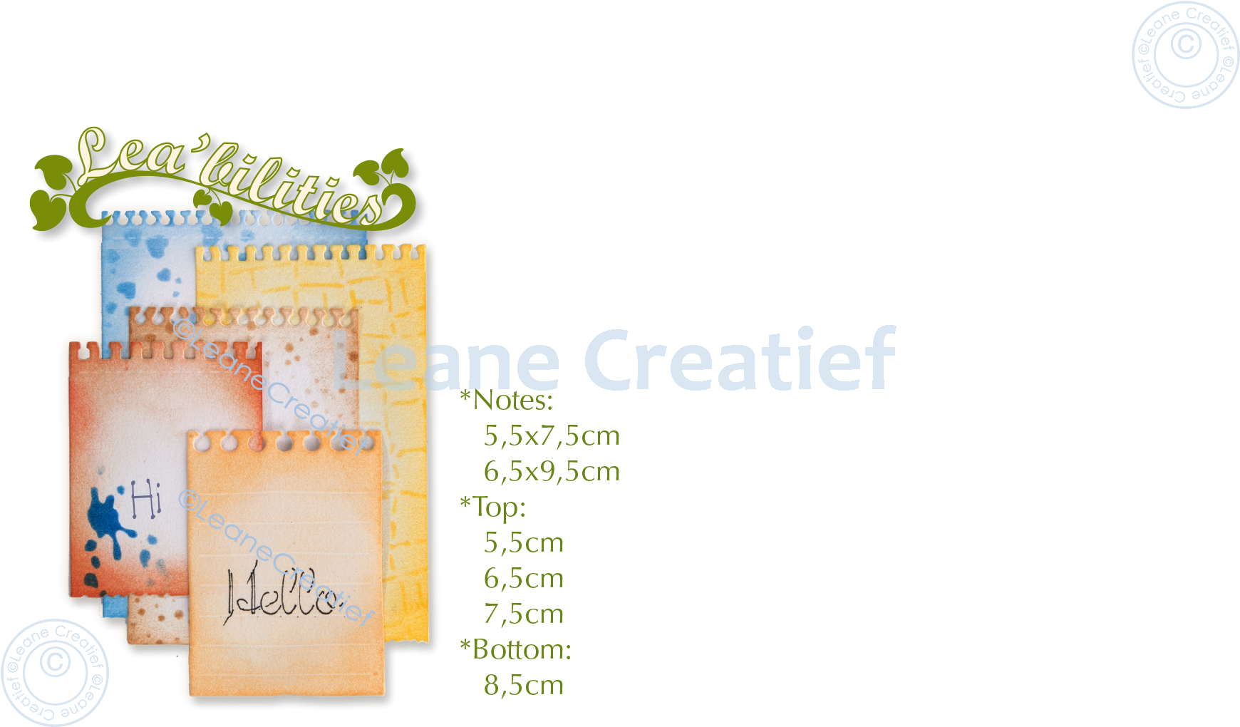 45.6746 Metal Die Leane Creatief - Make a note