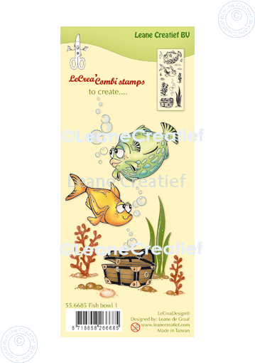 55.6685 Leane Creatief Acrylic Stamp - Fish 1