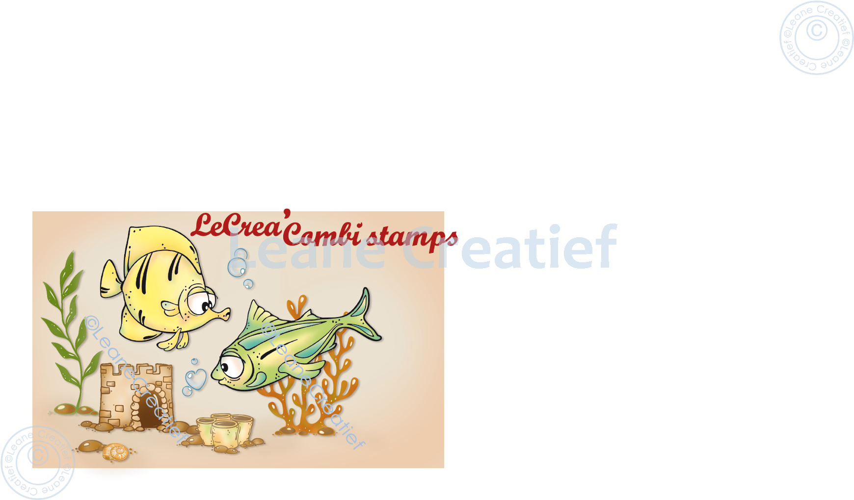 55.6685 Leane Creatief Acrylic Stamp - Fish 1