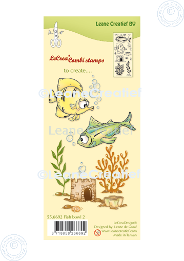 55.6692 Leane Creatief Acrylic Stamp - Fish 2