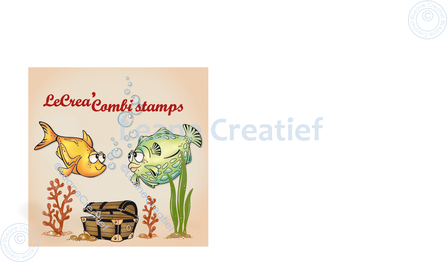 55.6692 Leane Creatief Acrylic Stamp - Fish 2