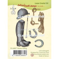 55.6807 Leane Creatief Acrylic Stamp - Horse riding